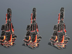 Lava rocks 3D Model