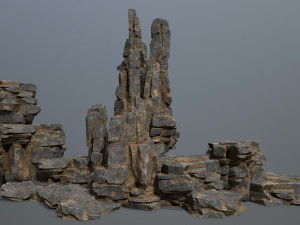 Cliff rocks 3D Model