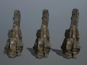 Cliff rocks 3D Model
