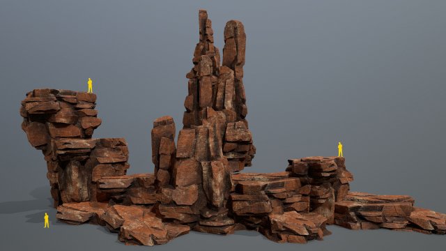 Desert rocks Modelo 3D .c4d .max .obj .3ds .fbx .stl .blend