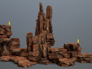 Desert rocks Modèle 3D