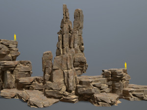 Desert rocks 3D मॉडल