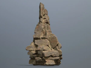 Desert rocks 3D Model