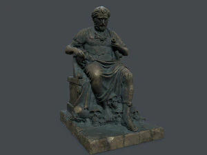 Man Statue 3D Model