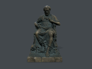 Man Statue 3D Model