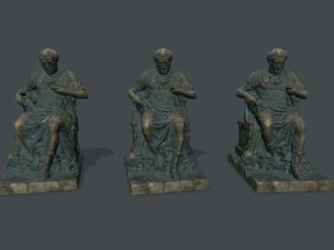 Statua mężczyzny Model 3D