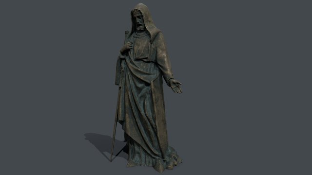 Man Statue 3 Modello 3D .c4d .max .obj .3ds .fbx .stl .blend 
