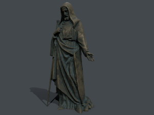 Man Statue 3 3D Model