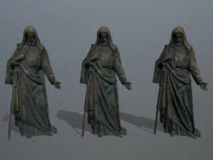 Man Statue 3 3D Model