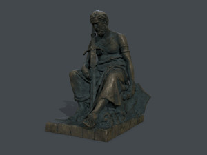 Man Statue 4 Model 3D