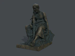 Man Statue 4 3D Model