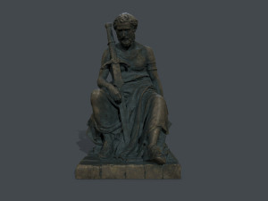 Man Statue 4 Model 3D