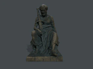 Man Statue 4 3D Model