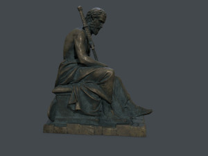 Man Statue 4 Model 3D