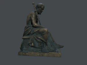 Man Statue 4 3D Model