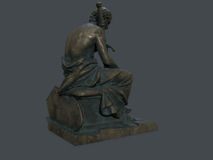 Man Statue 4 Model 3D