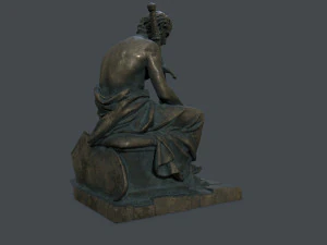 Man Statue 4 3D Model