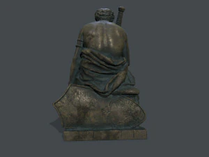 Man Statue 4 3D Model