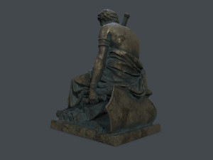 Man Statue 4 Model 3D