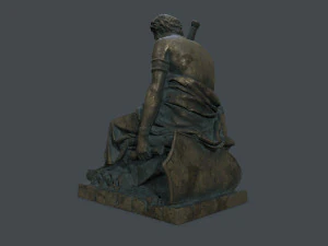 Man Statue 4 3D Model