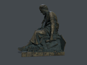 Man Statue 4 Model 3D