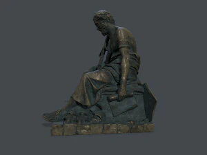 Man Statue 4 3D Model
