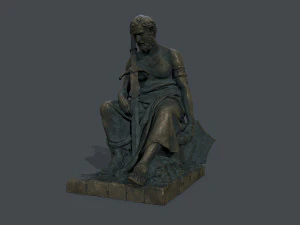 Man Statue 4 3D Model