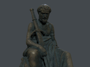 Man Statue 4 Model 3D