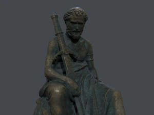 Man Statue 4 3D Model