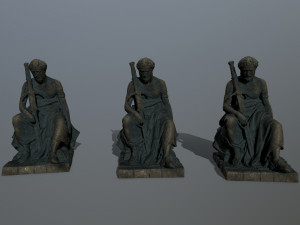 Man Statue 4 Model 3D
