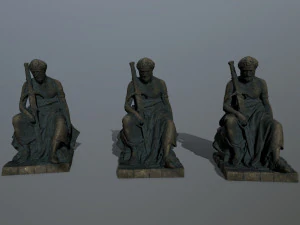 Man Statue 4 3D Model