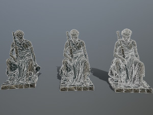 Man Statue 4 Model 3D