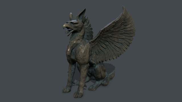 Statue Creature 3Dモデル .c4d .max .obj .3ds .fbx .stl .blend 