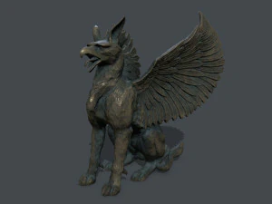 Makhluk Patung Model 3D