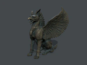 Makhluk Patung Model 3D