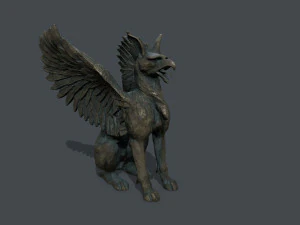 Makhluk Patung Model 3D