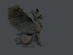 Makhluk Patung Model 3D