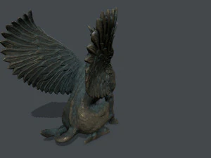 Makhluk Patung Model 3D