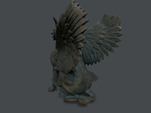 Makhluk Patung Model 3D