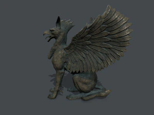 Makhluk Patung Model 3D