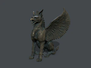 Makhluk Patung Model 3D