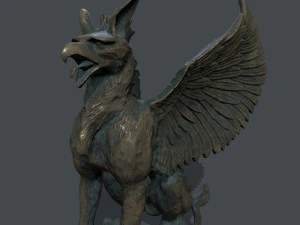 Makhluk Patung Model 3D