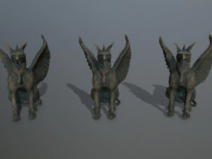 Makhluk Patung Model 3D