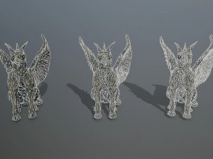 Makhluk Patung Model 3D