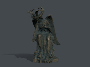 Woman Statue 3D Model