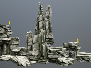 Cliff rocks 3D मॉडल