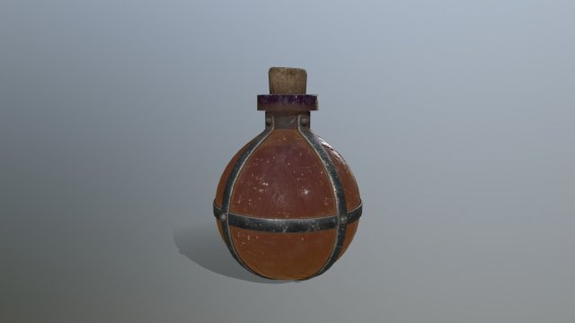 Potion bottle 3D 모델 .c4d .max .obj .3ds .fbx .stl .blend 