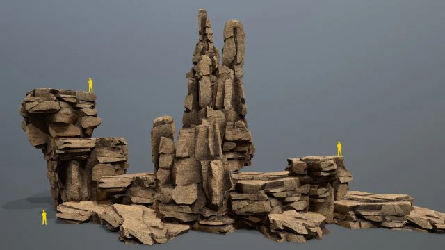 Rocce del deserto Modello 3D .c4d .max .obj .3ds .fbx .stl .blend 