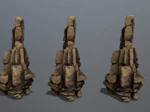 Desert rocks 3D मॉडल