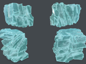Ice rocks 3D Model